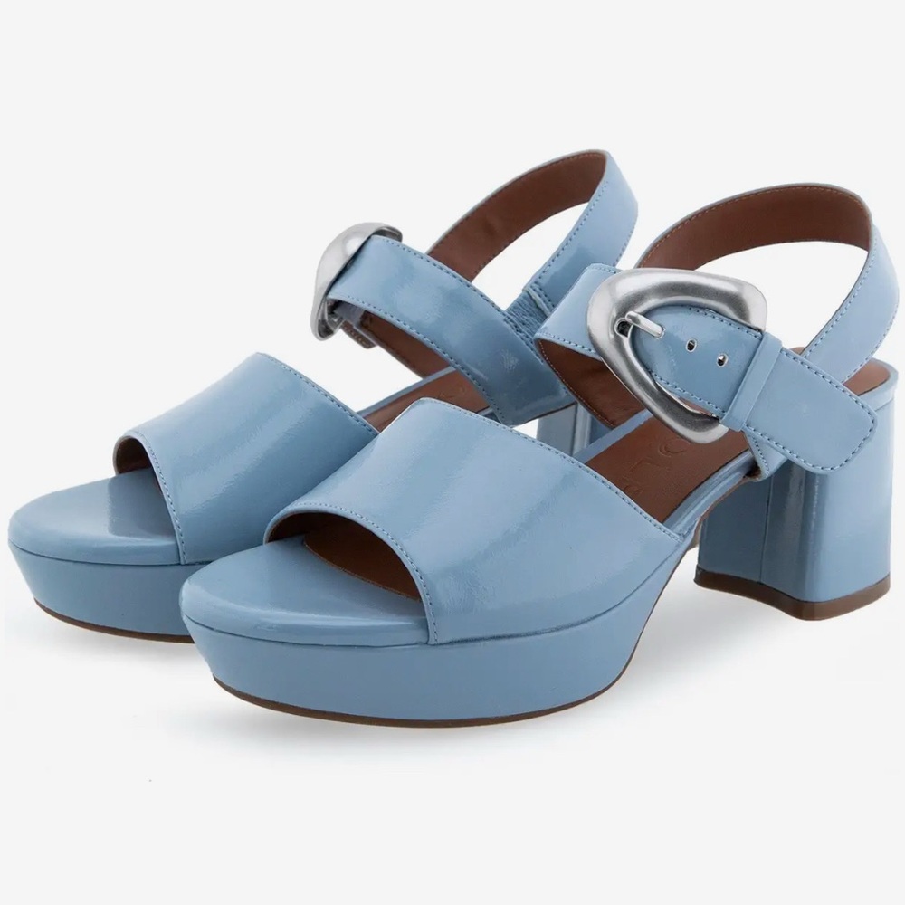 Aerosoles Chamber in Dusty Blue Patent